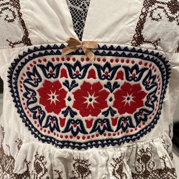 Old Molly 360 Embroidered Tunic Dress | 3/4 Sleeves | Size 1 - Picture 6 of 8